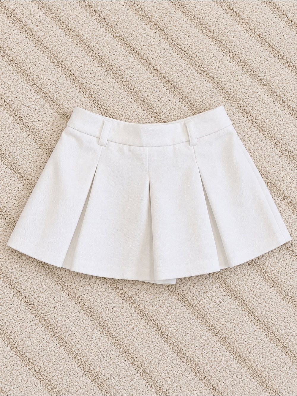 Zara Cream Pleated Kids Skirt